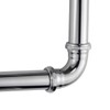 ZM Heavy-Duty 90-Degree Elbow with Slip-Joint Connection, Chrome