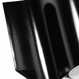 Glossy Black/Black 5 Piece Set Approx. A3 Size Cutting Sheet Indoor Outdoor Cutting Sticker Approx. 11.8 x 16.5 inches (30 x 42 cm)