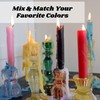 Candlestock Hippie Drippy Drip Candles - Pack of 6 Dripping