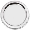 SILBERKANNE Plate 32 cm Pearl Edge Premium Silver Plated Elegant