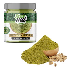 75 g Antep Pistachio Powder in Resealable Glass - Finely Ground from Gaziantep Turkey - Intensive Aromatic - Premium & Natural - No Additives