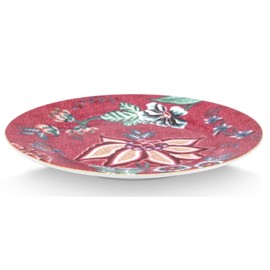 Pip Studio Flower Festival 51001294 Pastry Plate Dark Pink 17 cm (Pack of 1)