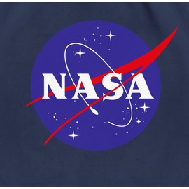 Shirtracer - Gym Bag Backpack - Sayings Statement - Nasa Meatball Logo, 2 Navy Blue