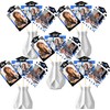 Graduation Party Picture Centerpiece Sticks, 15 Pieces, Black and Blue