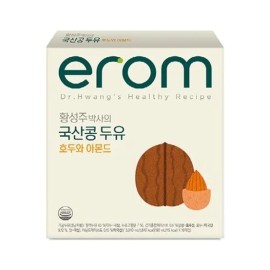 Irom 이롬 황성주 국산콩 두유 호두와 아몬드 190ml 32개 Irom Hwangseongju Korean Soybean Milk with Walnut and Almond 190ml 32 pcs