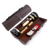 Shoe Shine Kit with PU Leather Sleek Elegant Case, Travel