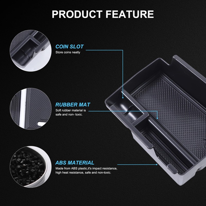 TOYCIDFG Car Center Console Armrest Box Organizer Tray Insert for