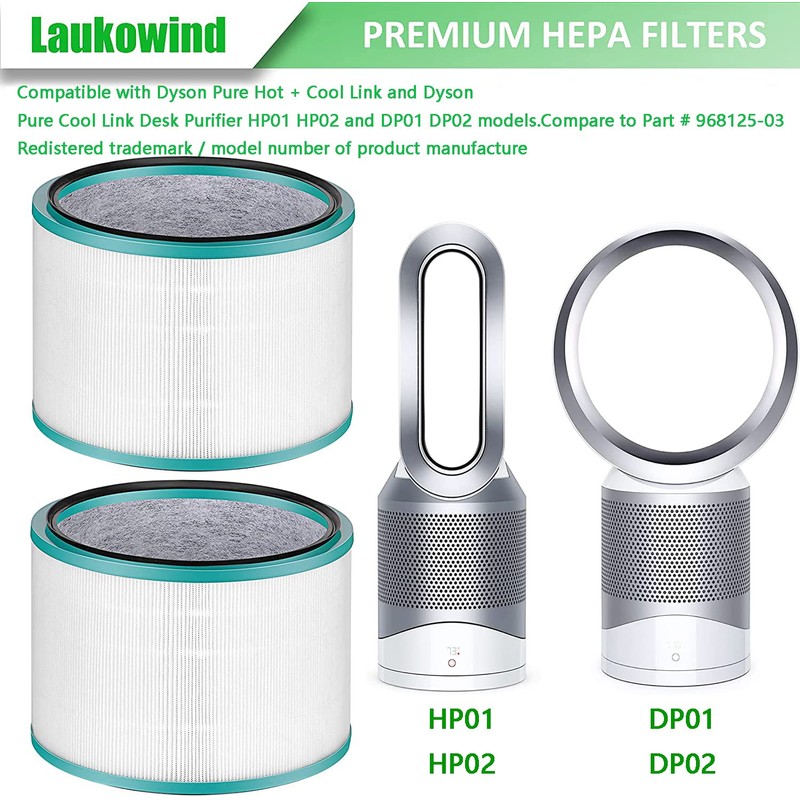 Air Purifier Filter Replacements for Dyson HP01, HP02, DP01 Desk