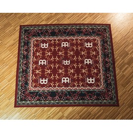 Drum Rug Mat (63" x 55"), Tightly Woven Durable Carpet Fabric for Spurs and Stands — Rubber Lined — Designed in Germany