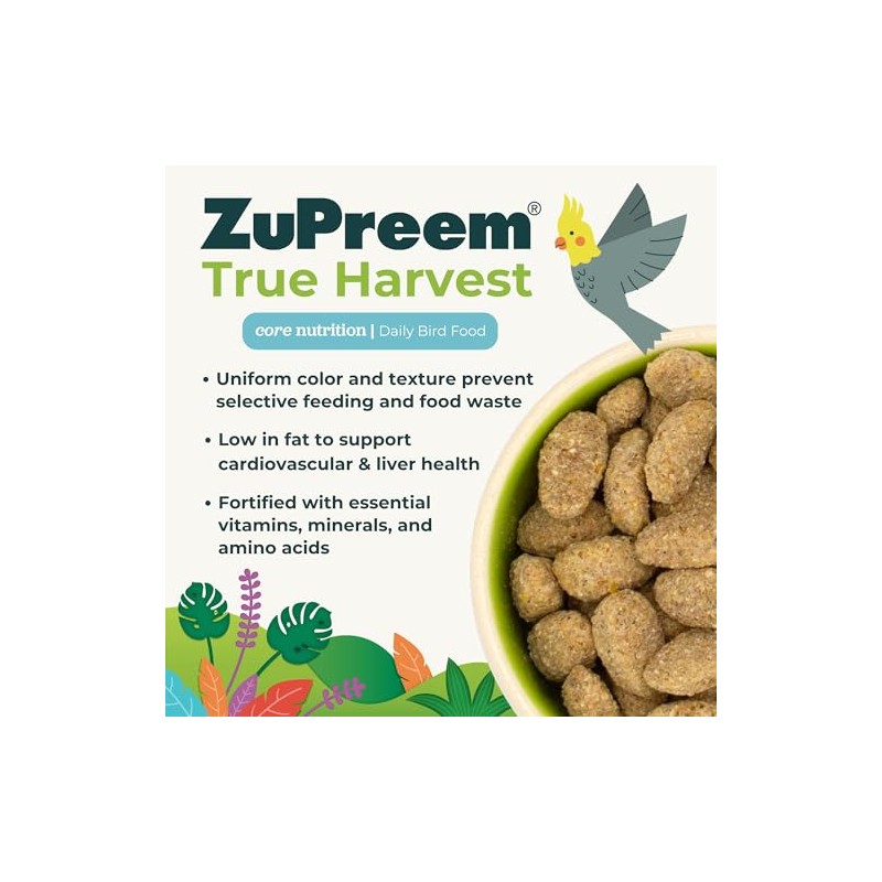 ZuPreem ZP93200 Natural Blend Diet for Medium/Large Birds, 3-Pound
