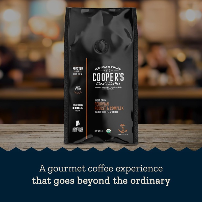 Peruvian Organic Cold Brew Coffee, Single Origin & Gourmet Beans,