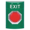 Safety Technology International Exit Push Button,Green,Polycarbonate