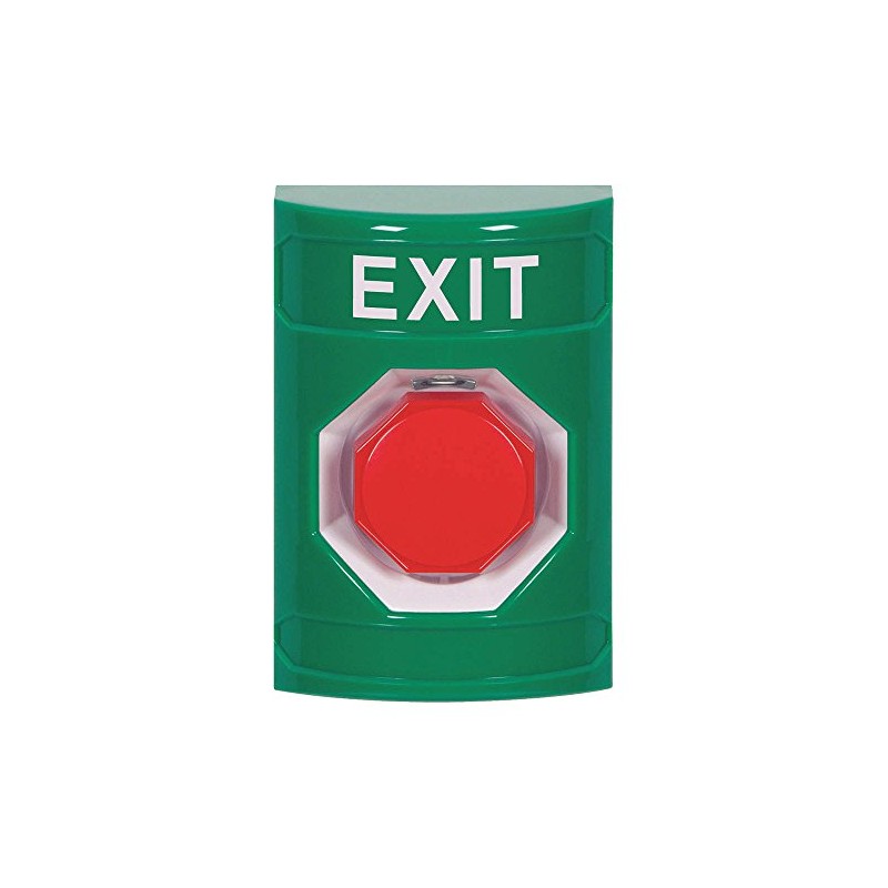 Safety Technology International Exit Push Button,Green,Polycarbonate