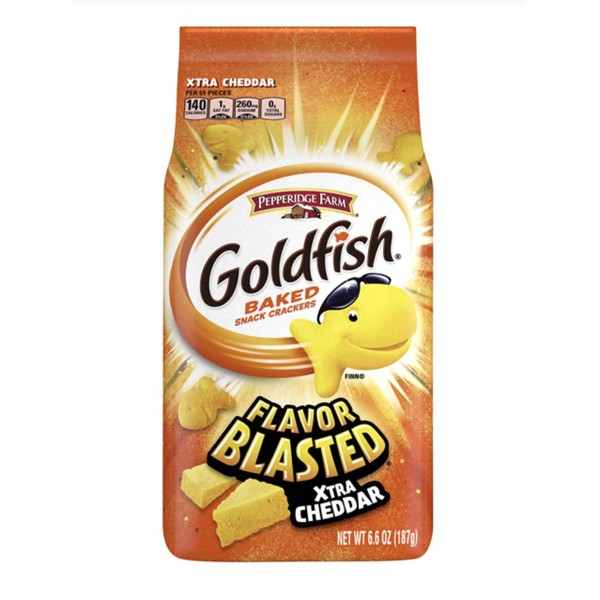 Pepperidge Farm Goldfish Flavour Blasted Xtra Cheddar Crackers 187 g