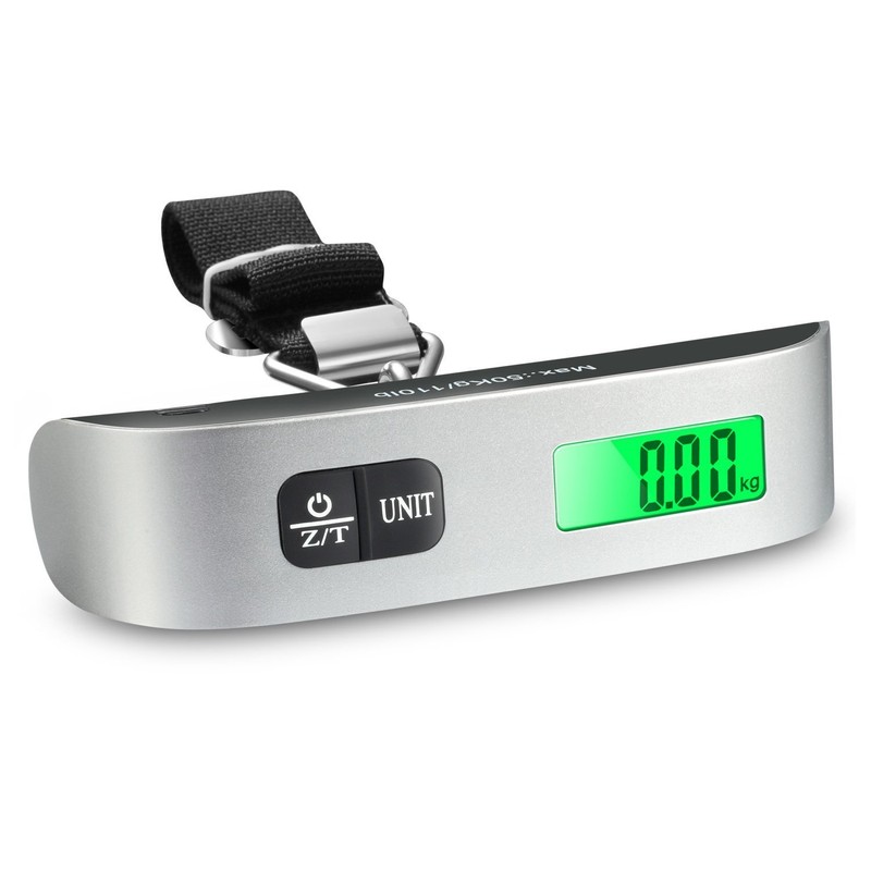 Fosmon Digital Luggage Scale (2 Pack), LCD Display Backlight Temperature