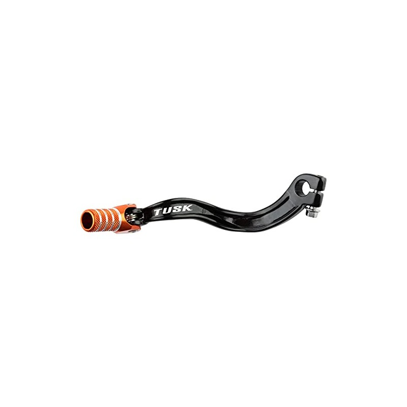 Tusk Folding Shift Lever Black/Orange Tip Compatible with KTM 65