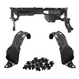 Parts N Go 2001-2003 Civic Fender Liner & Undercover Set with Clips Front Driver & Passenger Side Left Right HO4151101 HO1248109 HO1249109 74111S5AA00 74151S5A000 74101S5A000