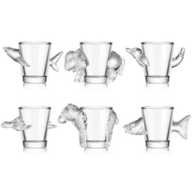 Tirplorare Shot Glasses - Unique and Durable Animal-shaped Glassware Set for Bartending and Party Supplies (Mixed-shaped)
