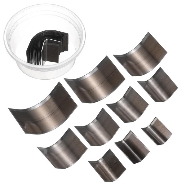 sourcing map Leather Semicircle Shape Punch Cutter Set 10 Sizes