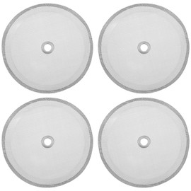 4 PCS 4 Inch French Press Filter, Reusable Stainless Steel Replacement Filters French Press Filters Replacement Screen for Presses Coffee Makers Tea Machines Replacement Parts for Coffee Maker