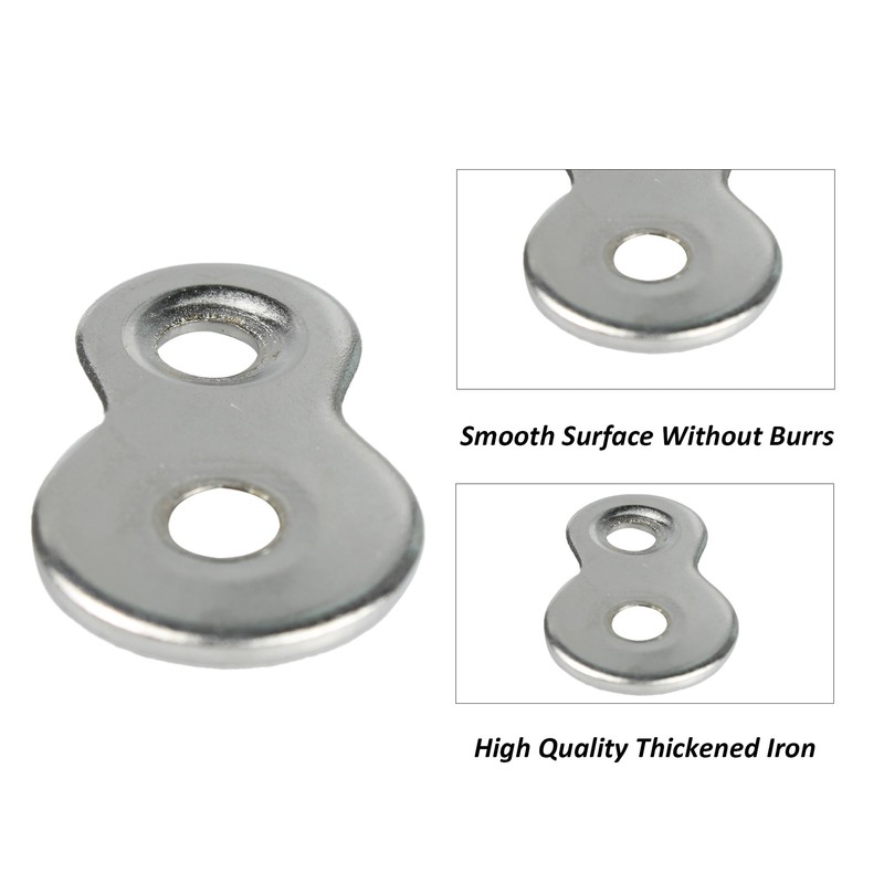 AUXBC 20Pcs Figure 8 Fastener, Metal Table Top Fastener, Heavy