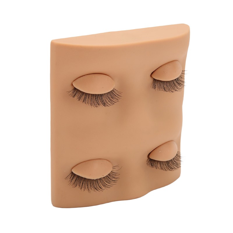 Lash Mannequin Head 2 Pairs Removable Replacement Eyes 3D Simulation