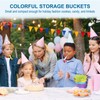 PATIKIL 6"x5" Small Metal Buckets with Handle, 6 Pcs Mini