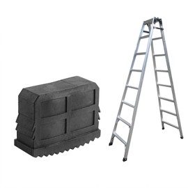 Black Rubber Non-Slip Ladder Feet, Ladder Feet, Solid Rubber Ladder Feet, 2pcs/pair, for 57x21mm Aluminium Ladder Feet