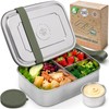 Everusely - Bento Box - Sage, 60oz / 1.8 L