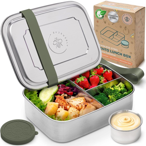 Everusely - Bento Box - Sage, 60oz / 1.8 L