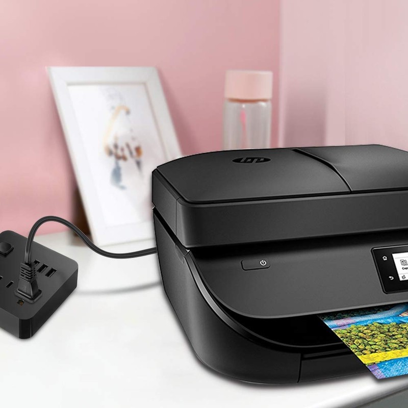 2 Prong AC Cable Replacement Power Cord 6 Feet (Black)