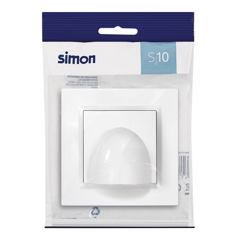 Simon 10 Cable Outlet White