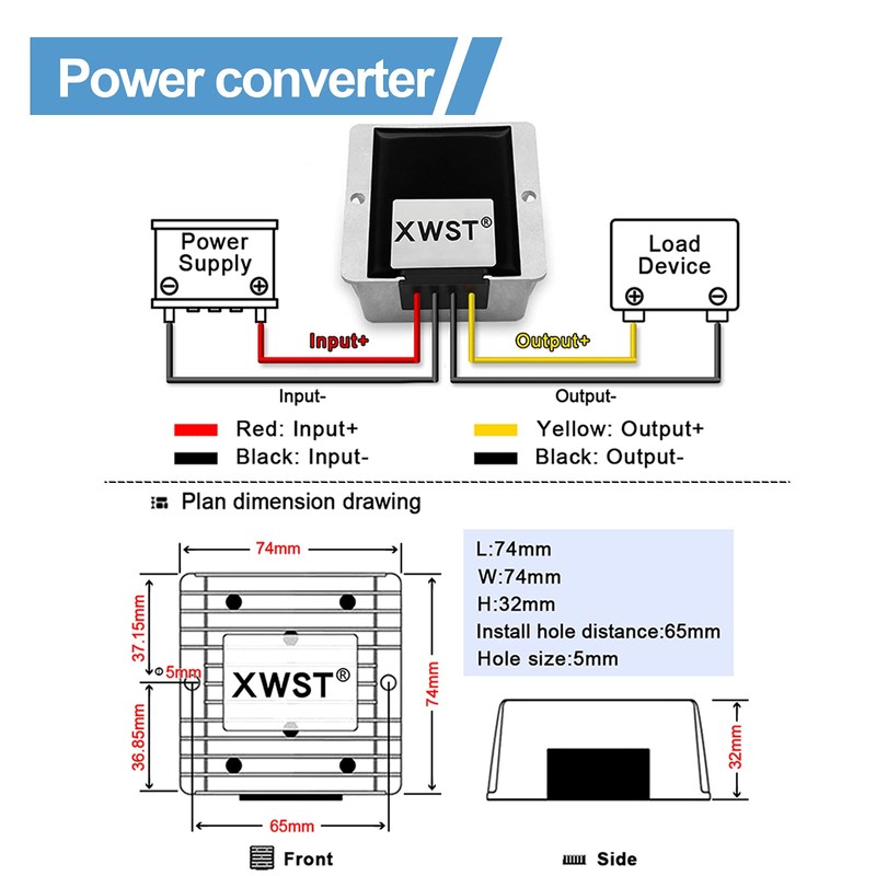 DC DC 12V to 15V 10A Step-up Module,Boost Converter 9V-13V