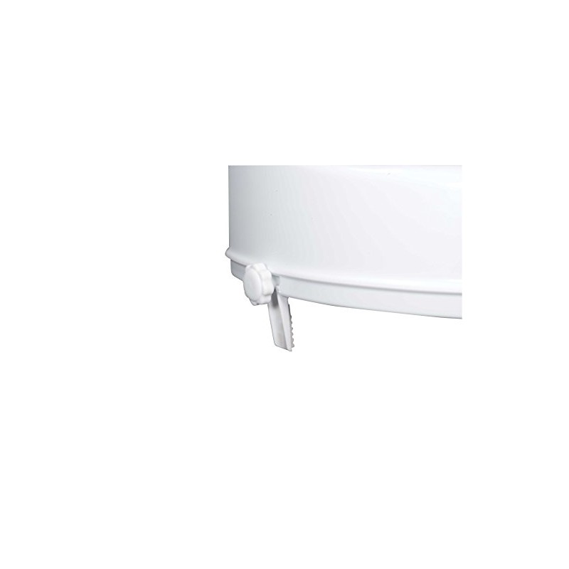 Drive Medical Raised Toilet Seat with Lock and Lid, Standard