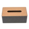 Tissue Box Holder, 25.5 X14.2X10.5CM Retro Tissue Box Cover Rectangle
