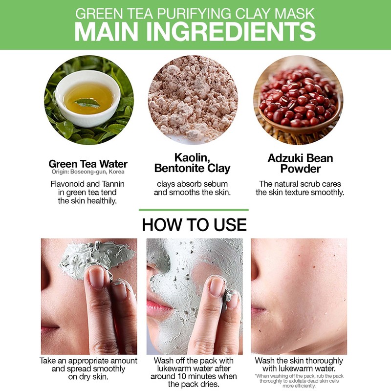 SKIN79 Green Tea Purifying Clay Mask (Pore & Deep Cleansing)