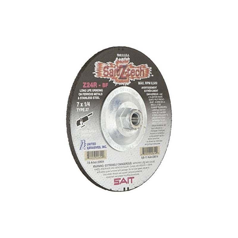 Depressed Center Whl, T27, 7x1/4x5/8-11, ZA