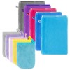 SREBIWO Pack of 10 Microfibre Wash Mitts Flannel Soft Face