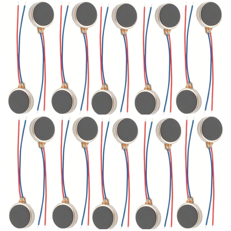 MTDELE 20Pcs 10x3mm Mini Vibration Motor DC 3V 12000rpm Micro