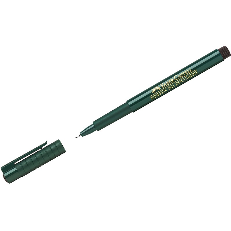 Faber-Castell Fibre Pen, Fine-Pen 1511, 0.4 mm, blue, 10 Stifte