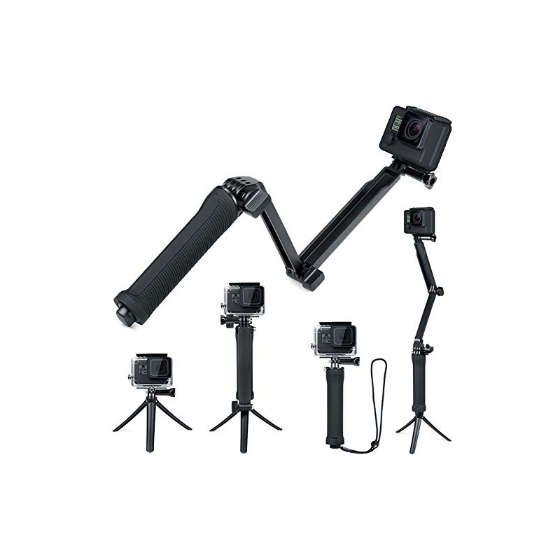 FitStill Waterproof 3 Way Tripod for Go Pro Hero 12/11/10/9/8/7/6/5/4