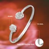 Better Jewelry .925 Sterling Silver Rose Bangles Women Woman Silver