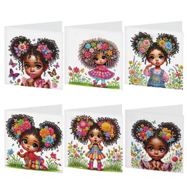 Focart Diamond Painting Greeting Card Kit, Special Shaped Diamonds Painting, DIY Handcraft for Relatives and Friends with Wishes,Unique Design Crafting for Birthday or Holiday Cards