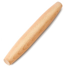 French Rolling Pin for Baking –7.9inch Natural Beech Wood Rolling Pins for Pizza,Fondant, Pie Crust, Cookie, Dumpling, Dough –Tapered Design & Smooth Construction (20cm(7.9inch))