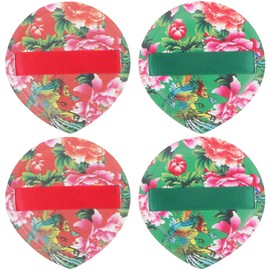 Healvian 4pcs Floral Teardrop Makeup Puff Soft Foundation Powder Applicators for Smooth Application Durable Beauty Sponges for Pressed Powder Cushion Foundation for Everyday Use