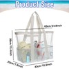 HarnyLoom Mesh Beach Bag XXL Family Women's Beach Bag with