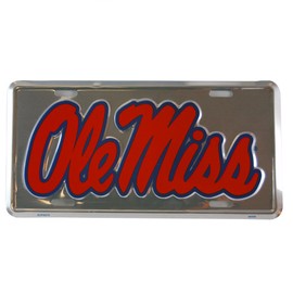 Ole Miss Logo License Plate Wall Tag