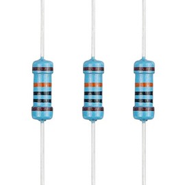 EDGELEC 100pcs 100K ohm Resistor 1/2w (0.5Watt) ±1% Tolerance Metal Film Fixed Resistor, Multiple Values of Resistance Optional