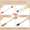 DaisyInner 4 Pcs Kayak Paddle Holder Rack, Wooden Oar Hold