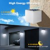 Flacchi Solar Wall Lights 2 Pack - 32 LED Dual-Color